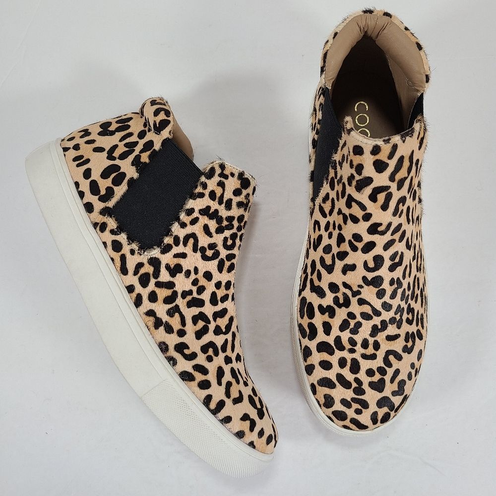 Coconuts by Matisse Harlan Calf Hair Leopard Print Slip-On Sneakers Women’s 7.5M